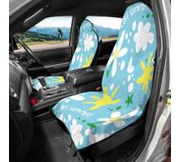 Hiseng Fundas Asientos Coche Delantero Universales (Multicolor,2 Piezas)