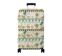 Hiseng Housse de Bagage Voyager Protecteur Couverture,Housse de Valise Protection Elastique Lavable,Anti-Rayures Luggage Cover pour Suitcase 18 à 32 Pouces (Dinosaurio 1,S)
