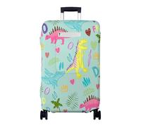 Hiseng Housse de Bagage Voyager Protecteur Couverture,Housse de Valise Protection Elastique Lavable,Anti-Rayures Luggage Cover pour Suitcase 18 à 32 Pouces (Dinosaurio 3,S)