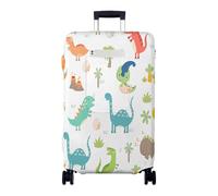 Hiseng Housse de Bagage Voyager Protecteur Couverture,Housse de Valise Protection Elastique Lavable,Anti-Rayures Luggage Cover pour Suitcase 18 à 32 Pouces (Dinosaurio 4,M)