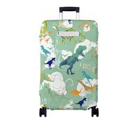 Hiseng Housse de Bagage Voyager Protecteur Couverture,Housse de Valise Protection Elastique Lavable,Anti-Rayures Luggage Cover pour Suitcase 18 à 32 Pouces (Dinosaurio 5,S)