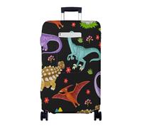 Hiseng Housse de Bagage Voyager Protecteur Couverture,Housse de Valise Protection Elastique Lavable,Anti-Rayures Luggage Cover pour Suitcase 18 à 32 Pouces (Dinosaurio 2,XL)