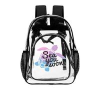Hiseng Mochila Transparente de PVC Impermeables (Patrón C-03,19L)