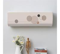 Hiseng Moderna Cubierta de Aire Acondicionado Montada en la Pared, Funda para Aire Acondicionado Interior, Prueba de Polvo Aire Acondicionado Cubierta (86 * 23 * 30（1.5P),Círculo