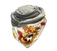 Hiseng Otoño Invierno Bufandas Mujer Moda Animal Impresión Shawls Caliente Cuello Alto Bufanda Pañuelos de Acogedor Chal Cálido Abrigo Grandes y Largas para Mujer (Zorros)