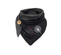 Hiseng Otoño Invierno Bufandas Mujer Moda Gorro Shawls Caliente Cuello Alto Bufanda Cálida Gruesa Pañuelos Chal Cálido Abrigo Grandes y Largas para Mujer (Diente de león,135-175cm)