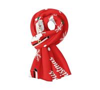 Hiseng Pañuelos Mujer, Impreso en 3D Bufanda de Felpa Invierno Otoño Fulares Moda Chales, Comodidades Caliente Fular para Outdoor Viaje (Papá Noel Rojo,175x45cm)