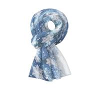 Hiseng Regalo Mujer Pañuelos Mujer, Patrón de Navidad Bufanda de Felpa Invierno Otoño Fulares Moda Chales Comodidades Caliente Suave Accesorios Fular Mujer Outdoor Viaje (175x45cm,Nieve)