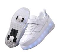 Hiseng Zapatillas con Ruedas Niña 29-40EU, Zapatos con Ruedas para Niñas Zapatillas con Ruedas Niño Zapatillas Patines Zapatos con Ruedas Zapatillas Ruedas Niña Multifuncionales Bambas con Ruedas