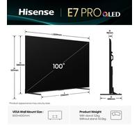 Hisense 100E7Q PRO g clase de eficiencia energética: