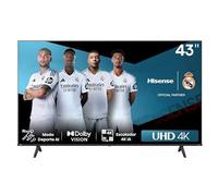 Hisense 43A6N - UHD 4K,VIDAA Smart TV, 43 Pulgadas, Dolby Vision, Modo Juego Plus, DTS Virtual X, Control por Voz televisor, Doble Control de Volumen, Auto ordenación Canales TDT (Nuevo 2024)
