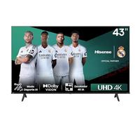 Hisense 43E6NT - UHD 4K,VIDAA Smart TV, 43 Pulgadas, Dolby Vision, Modo Juego Plus, DTS Virtual X, Control por Voz televisor, Doble Control de Volumen, Auto ordenación Canales TDT Nuevo 2024