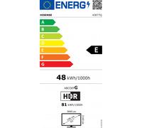Hisense 43E77Q 109,2 cm (43") 4K Ultra HD Smart TV Wifi Negro