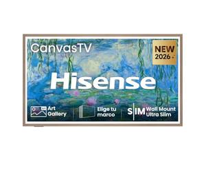 Hisense 55S7S - Hi-QLED Smart TV 55 Pulgadas, Hi-QLED Lifestyle TV, Modo Arte, Hi-Matte Display, Elige Marco, Diseño Ultra Fino, Soporte de Pared, Modo Juego 144 Hz Nativos, Sonido 2.0.2