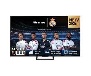 Hisense 55U7SE - MiniLED Smart TV 55 Pulgadas, Hi-QLED MiniLED, Modo Juego 144 Hz Nativos, Subwoofer Integrado, Hi-View AI Engine, IMAX Enhanced, Filmmaker Mode, Dolby Vision IQ, HDR 10+ Adaptive