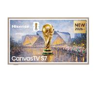Hisense 65S7S - Hi-QLED Smart TV 65 Pulgadas, Hi-QLED Lifestyle TV, Modo Arte, Hi-Matte Display, Elige Marco, Diseño Ultra Fino, Soporte de Pared, Modo Juego 144 Hz Nativos, Sonido 2.0.2