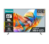 Hisense 65U6KQ Mini-LED VIDAA Smart TV, 65 Pulgadas Televisor, con Quantum Dot Colour, Full Array Local Dimming, Dolby Vision & Dolby Atmos, AirPlay, Procesador Hi-View Engine (Nuevo 2023)
