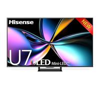 Hisense 65U7Q TV 65 pulgadas, 4K Mini LED ULED, Smart TV, Hi-View AI Engine, 144 Hz Game Mode Pro, FreeSync Premium, Built in Subwoofer, Dolby Vision IQ Atmos, Airplay, control por voz [2025]