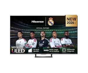 Hisense 85E8S - MiniLED Smart TV 85 Pulgadas, Hi-QLED MiniLED, Modo Juego 144 Hz Nativos, Subwoofer Integrado, Hi-View AI Engine, Total HDR Solution, Filmmaker Mode, Control por Manos Libres