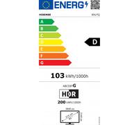Hisense - 85U7Q 2,16 m (85") 4K Ultra HD Smart TV Wifi Negro 450 cd / m²