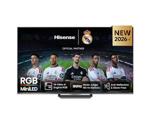 Hisense 85UR8S - RGB MiniLED Smart TV 85 Pulgadas, Hi-View AI Engine RGB, Modo Juego 180 Hz Nativos, Anti-Reflection & Glare-Free, Sonido Envolvente 2.1.2, IMAX Enhanced, Dolby Vision IQ, HDR10+