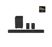 Hisense AX5125H - Barra de Sonido 5.1.2Ch con subwoofer inalámbrico, 500W, Dolby Atmos, Bluetooth 5.3, EzPlay, HDMI 4K Pass Through, Roku TV Ready, DTS:X, AUX/ARC/Óptico/USB (Modelo 2023)