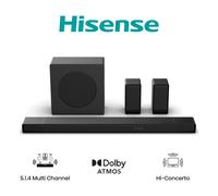 Hisense AX5140Q 5.1.4 Sistema de barra de sonido multicanal en negro
