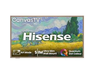 Hisense Canvas TV 55S7NQ - QLED Smart TV, Panel Anti-Reflectante, Modo Arte, Modo Juego 144 Hz, Diseño Ultra Fino, con Soporte a Pared Incluído, Marcos Intercambiables, 55", 2025