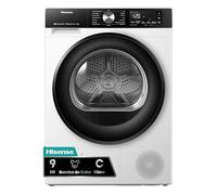 Hisense DH3S902BWCC - Secadora 9Kg, Clase C, Fondo 59cm, Secado Automático, Secado Rápido 30', Smart Pair, Antiarrugas, Bomba de Calor, Allergy Care, Blanco