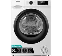 Hisense DHQE800BW2 secadora Independiente Carga frontal A++ Negro, Blanco