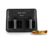 Hisense - HAF2700DCD Doble 11 L Independiente 2700 W Freidora de aire caliente Negro