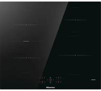 Hisense HI621FM - Placa de inducción de 60 cm, 4 zonas con Connect Zone, Power Boost, 7200 W, control táctil, temporizador e indicador de calor residual, vitrocerámica negra