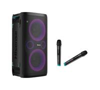 Hisense HP110 - Party Rocker One Plus Altavoz para Fiestas con 2 Micrófonos para Karaoke,Bluetooth,Sonido Potente,300W,15 Horas de reproducción,IPX4 Panel, Efecto DJ,5 Modos de música,TWS