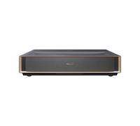 Hisense PT1 - Proyector Laser Tricroma UHD 4K Smart TV de Tiro Corto, de 80" a 150", 2500 Lumen, HDR10, Contraste Nativo 3000:1, Dolby Vision, Dolby Atmos, IMAX Enhaced, Smooth Motion, Mando Solar
