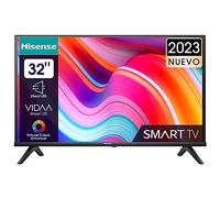 Hisense TV 32A4K - HD Smart TV de 32" con Modo Juego, Deportes IA, Sonido Dolby DTS HD, Alto Contraste, VIDAA U6, función Compartir en el televisor (2023)
