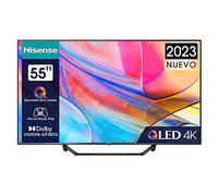 Hisense TV 55A7KQ - QLED Smart TV de 55 Pulgadas Televisor, con Quantum Dot Colour, 60Hz VRR, Dolby Vision & Dolby Atmos, Bluetooth & HDMI, Compartir en el televisor, Alexa Built-in (2023)