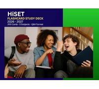 HiSet Flashcard Study Deck 2026 - 2007: 200 Cards - 5 Subjects - Q&A Format Covering All 5 HiSET Test Areas - Mathematics, Science, Social Studies, and Language Arts (Lightstone HiSET Series)
