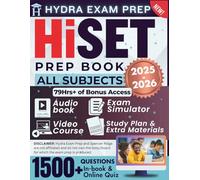 HiSET Prep Book 2025-2026 | All Subjects: Includes 1500+ Practice Questions and In-Depth Answers, 79+ Hours of E-Learning Bonus Access to Pass the High School Equivalency Test