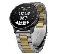 Hiseus Compatible con Suunto 9 Peak / 5 Peak Correa, Acero Inoxidable Metal Correa de Reemplazo Compatible con Suunto 9 Peak Pro/Vertical (Plata/Oro)