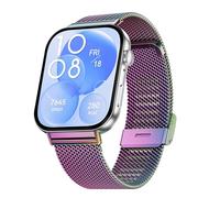 Hiseus Correa Compatible con Huawei Watch Fit 3, Correa de Metal de Acero Inoxidable de Reemplazo Compatible con Huawei Watch Fit 3 Correa (Colorido)
