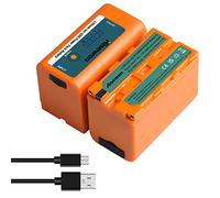 Hisewen 2 Paquetes de batería de reemplazo NP-F750 Compatible con Sony NPF F960 F750 F550 F980 F930 F770, batería NP-F para YONGNUO Godox LED Video Lamp YN660 LED308