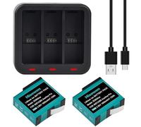 Hisewen Batería de repuesto para Insta360 Ace y Pro, 2 unidades de 1850 mAh y cargador compatible con Insta360 Ace Pro