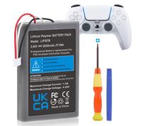 Hisewen Batería para controlador PS5, 2650 mAh, LIP1708 PS5, para Sony Playstation 5 PS5 DualSense CFI-ZCT1W controlador inalámbrico