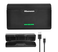 Hisewen - Cargador de batería para GoPro Hero 9/10/11 negro, caja de carga rápida de 3 canales con cable tipo C y almacenamiento de tarjetas TF, compatible con GoPro Hero 11/10/9/8/7/6/5