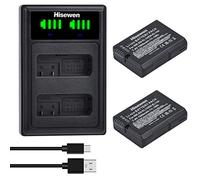 Hisewen EN-EL14 EN-EL14a Batería y Cargador Dual, 2Pack 1500mAh Batería de Repuesto para Nikon D3200, D5600, D3100, D3500, D3400, D3300, DF DSLR, Coolpix P7800, P7700, P7100, P7000 Cámara.