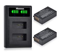 Hisewen EN-EL20 EN-EL20a Batería y Cargador Dual, 2Pack 1220mAh Batería de Repuesto para Nikon Coolpix P1100, P1000, P950, 1 AW1, 1 J1, 1 J2, 1 J3, 1 S1, 1 V3, DL24-500, Coolpix A Cámara.