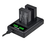 Hisewen LP-E12 Batería (2Pack), Cargador Dual USB para Canon EOS M, EOS M2, EOS M10, EOS M50, EOS M50 Mark II, EOS M100, EOS M200, Rebel SL1, Powershot SX70 HS Cámara.