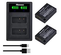 Hisewen LP-E17 batería (2 Pack) y Cargador para Canon EOS R10, EOS RP, R8, R50, R100, Rebel T8i, T7i, T6i, T6s, SL2, SL3, EOS M3, M5, M6, EOS 200D, 77D, 750D, 760D, 800D, 8000D cámara