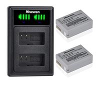 Hisewen NB-10L Batería y Cargador Dual, 2Pack 1500mAh NB10L Batería de Repuesto para Canon PowerShot G1 X, G3 X, G15, G16, SX40 HS, SX50 HS, SX60 HS Cámara