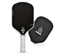 HISK RAV Pro Paleta de Pickleball - Ultimate High End 16 mm japonés Toray T700 de Fibra de Carbono cruda CFS con excelente Textura de rugosidad, Curva aerodinámica aerodinámica, aprobada por USAPA,